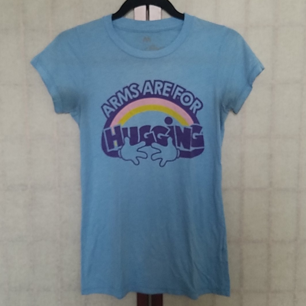 Local Celebrity "Arms are for Hugging" graphic tee